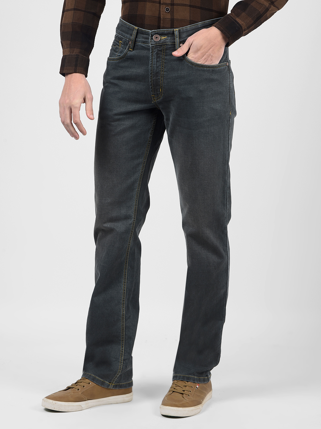 Numero Uno Men Solid Blue Jeans